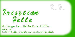 krisztian helle business card